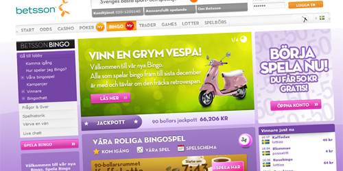 Betsson Bingo Ny design